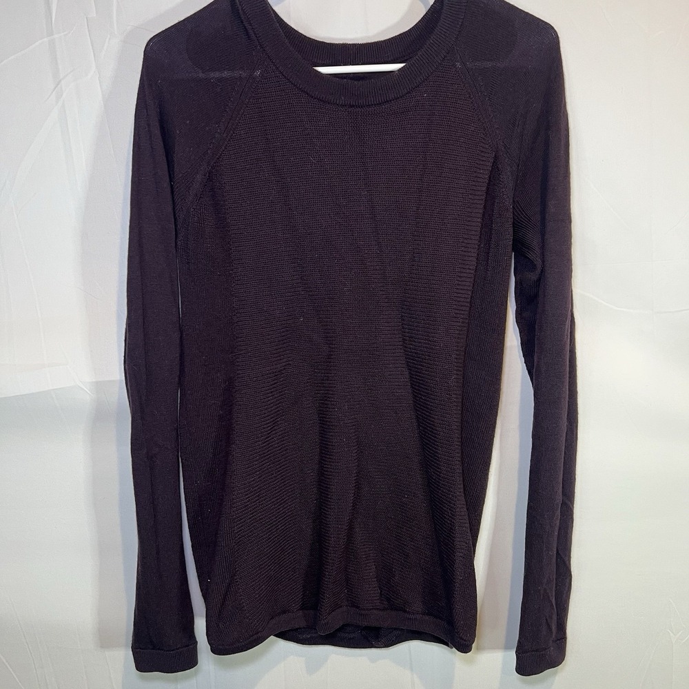 Lululemon‎ Crewneck Sweater Womens Size Small Purple Lightweight Cashmere Blend